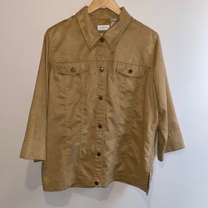 Liz Claiborne side like shirt - button down size XL